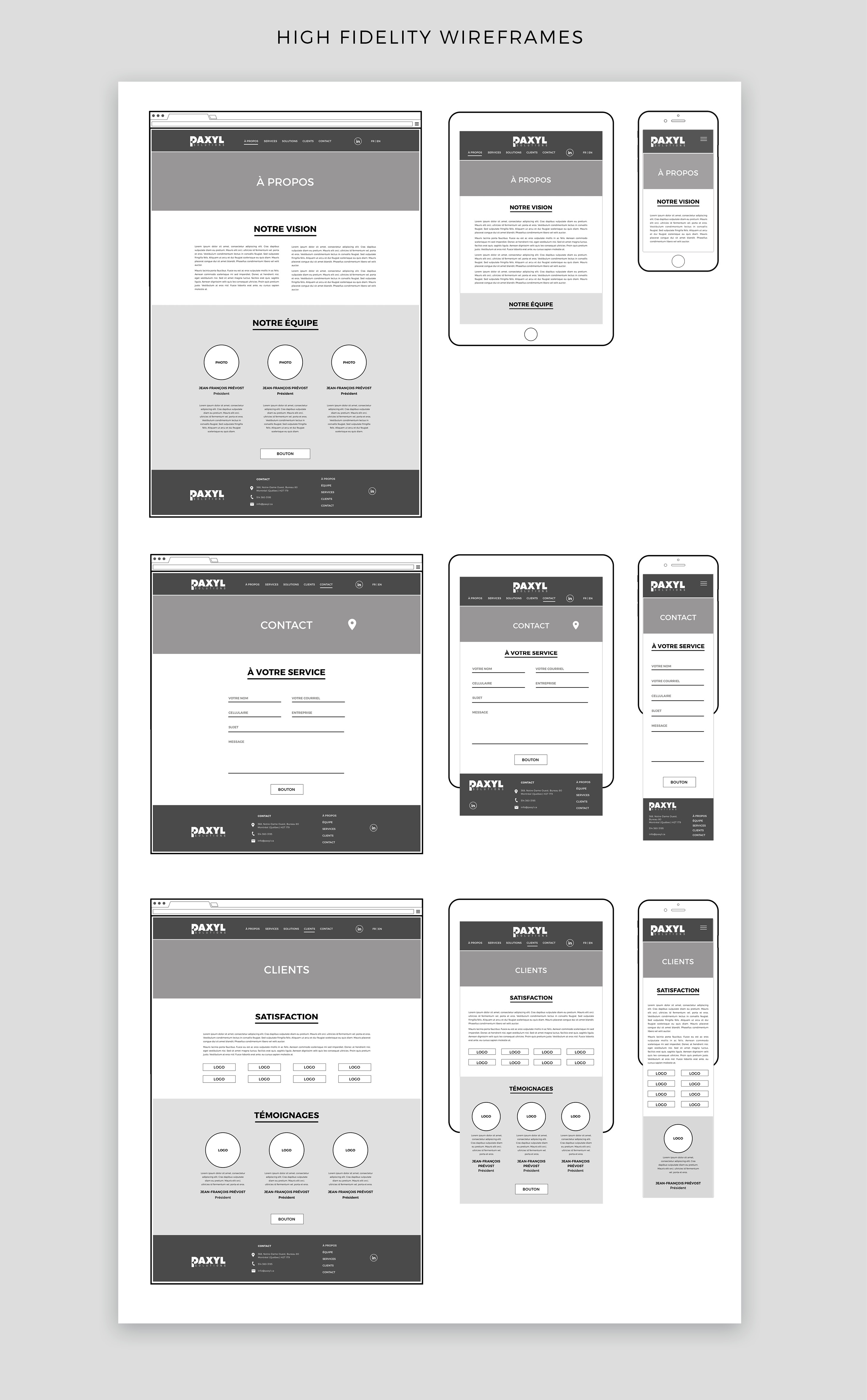 paxyl wireframes